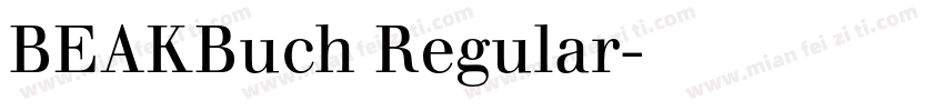 BEAKBuch Regular字体转换